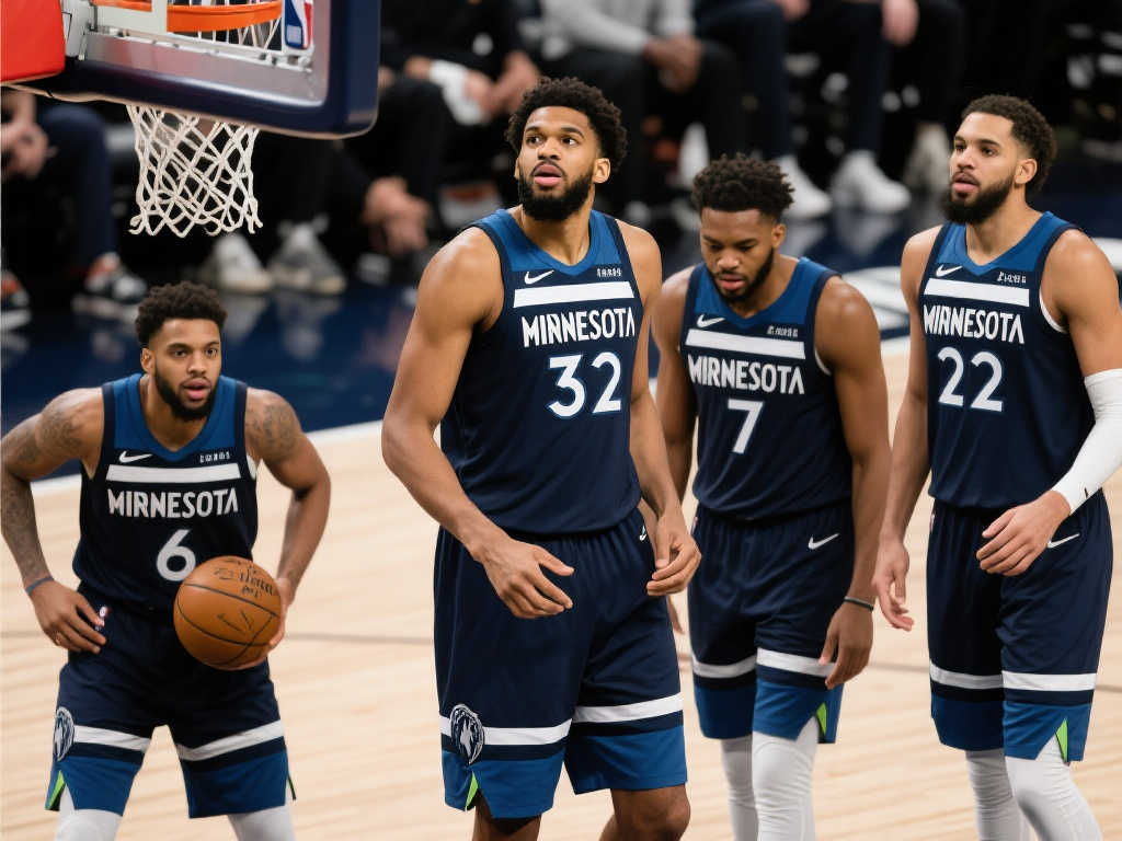 森林狼G1失利暴露5大问题！四大首发齐送分，迪文琴佐手感冰冷！